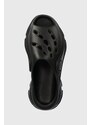 Pantofle adidas by Stella McCartney dámské, černá barva, na platformě, GW2050