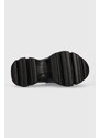 Pantofle adidas by Stella McCartney dámské, černá barva, na platformě, GW2050