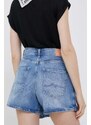 Džínové šortky Pepe Jeans Tammy dámské, hladké, high waist