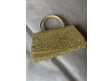 Stoklasa Dámská kabelka - psaníčko s lurexem 870171 zlatá