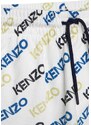 Dětské bavlněné šortky Kenzo Kids bílá barva