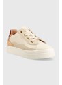 Kožené sneakers boty Gant Avona béžová barva, 26531919.G131