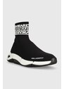 Sneakers boty Karl Lagerfeld QUADRA černá barva, KL63256