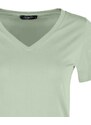 Trendyol Pink-Mint 100% Cotton 2-Pack Basic V-Neck Knitted T-Shirt