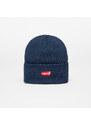 Čepice Levi's Batwing Embroidered Beanie Melange Navy