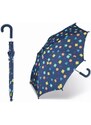 happy rain Esprit chlapecký deštník - tmavě modrý s písmenky pro předškoláky