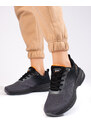 Sportovní dámské černo-šedé textilní boty DK