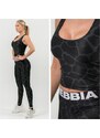 NEBBIA - Crop-top Nature inspired 549 (black)