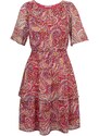 Orsay Červeno-růžové dámské vzorované šaty - Dámské
