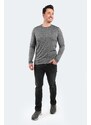 Pánské tričko Slazenger Crew Neck Plain Dark Grey