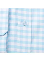 Willsoor Pánská slim fit košile světle modrá s kostičkou 15011