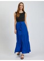 Orsay Modrá dámská maxi sukně - Dámské