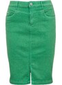 Orsay Zelená dámská džínová sukně - Dámské