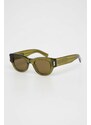 Sluneční brýle Saint Laurent dámské, zelená barva