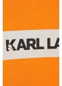 Dětská mikina Karl Lagerfeld oranžová barva, s potiskem