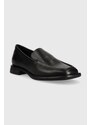 Kožené mokasíny Vagabond Shoemakers BRITTIE dámské, černá barva, na plochém podpatku, 5451.001.20