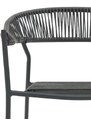 Šedá kovová zahradní jídelní židle Kave Home Futadera