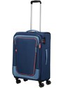 American Tourister Látkový cestovní kufr Pulsonic EXP M 64/74 l tmavě modrá