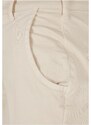 URBAN CLASSICS Ladies High Waist Cargo Pants - whitesand