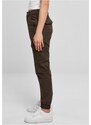 URBAN CLASSICS Ladies High Waist Cargo Pants - brown