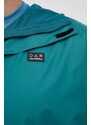 Nepromokavá bunda New Balance All Terrain pánská, zelená barva, přechodná, oversize