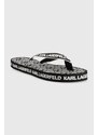 Žabky Karl Lagerfeld KOSTA MNS pánské, černá barva, KL71003