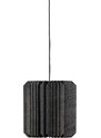 Hoorns Černé papírové závěsné světlo Pylon II. 44 cm