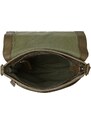 The Chesterfield Brand Dámská kožená taška přes rameno Duncan olivově zelená