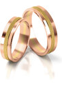 Linger Zlaté snubní prsteny 2057