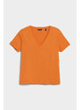 TRIČKO GANT ORIGINAL V-NECK SS T-SHIRT oranžová XS