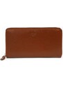 Arwel Dámská kožená zipová peněženka 511 3559 v kombinaci červené a černé barvy