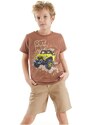 mshb&g Jeep Mood Boys T-shirt Gabardine Shorts Set