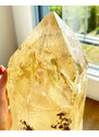 Gaia Crystal Impozantní pravý citrín surový Brazílie 6,6kg TOP