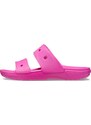 Dámské pantofle Crocs CLASSIC SANDAL neonově růžová