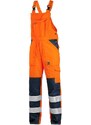 CANIS SAFETY CXS Norwich reflexní pracovní kalhoty s laclem oranžovo modré