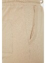 Trendyol Limited Edition Beige Regular 100% Cotton Textured Shorts