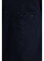 Trendyol Navy Blue Regular/Normal Fit Textured Fabric Labeled Polo Neck Tracksuit Set