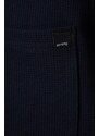 Trendyol Navy Blue Regular/Normal Fit Textured Fabric Labeled Polo Neck Tracksuit Set