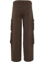 Trendyol Limited Edition Brown Premium Baggy Cargo Pants