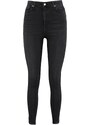 Trendyol Black High Waist Skinny Jeans with Ripped Legs