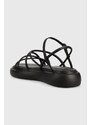 Kožené sandály Vagabond Shoemakers Blenda dámské, černá barva, na platformě, 5519-801-20