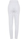 Trendyol White Trocked High Waist Mom Jeans