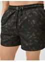 Koton Swim Shorts Lace Waist Geometric Printed