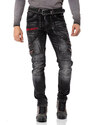 CIPO & BAXX kalhoty pánské CD795 L:34 jeans džíny moto