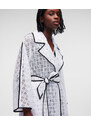 KABÁT KARL LAGERFELD KL EMBROIDERED LACE COAT