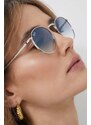 Sluneční brýle Ray-Ban NEW ROUND stříbrná barva, 0RB3637