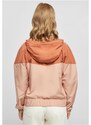 Dámská jarní/podzimní bunda Urban Classics Ladies Arrow Windbreaker - hnědá, růžová