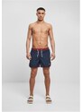 Pánské koupací kraťasy Urban Classics Retro Swimshorts - burgundy/midnightnavy