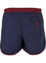 Pánské koupací kraťasy Urban Classics Retro Swimshorts - burgundy/midnightnavy