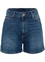 Trendyol Dark Blue Denim Shorts